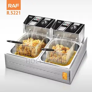 12 Litres Double Tank Industrial Electric Deep Fryer
