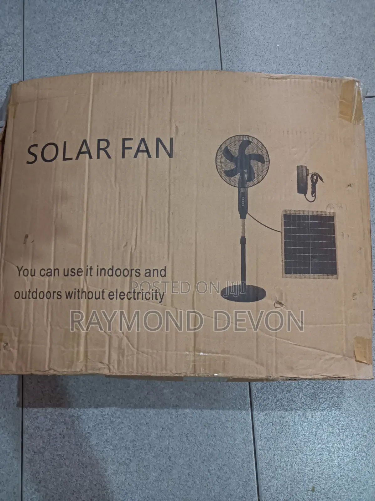 Standing Solar Fan