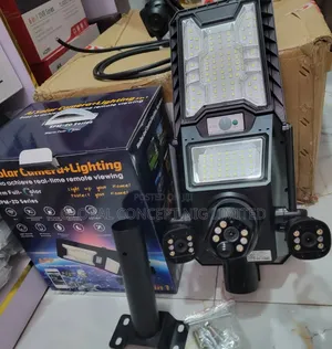 Triple Lens Solar Street Light With Camera