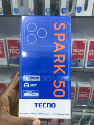 New Tecno Spark 50 128 GB Silver