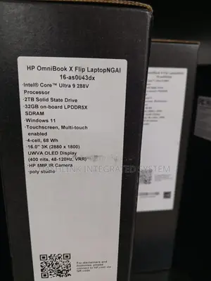 New Laptop HP OmniBook X Flip 16" 32GB Intel Core Ultra 9 SSD 2T