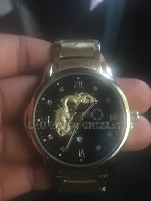 Luxury Gold Dragon Design Wristwatch - Clean, Working