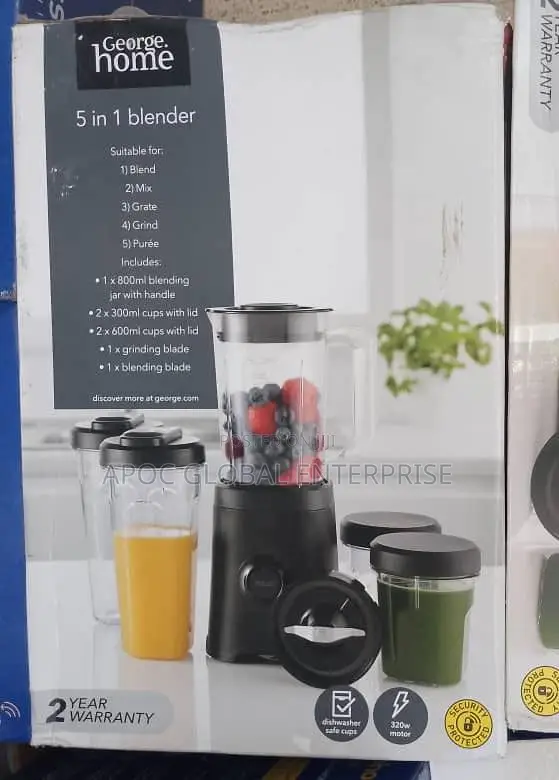 George Home 5-in-1 Food Blender Processor