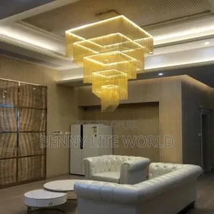 Tassel Chain Staircase/ High Roof Led Chandelier Light