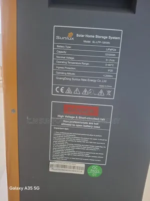 15kwh/48v Sunlux Lithium-Iron Phosphate Energy Storage Battery System