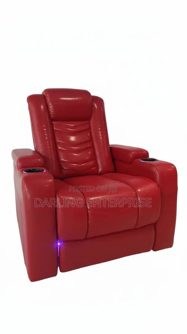Red Colour Luxury Cinema Sofa