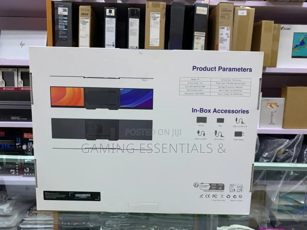 V2com P7 15.6" Triple Screen Laptop Extender Ips Displays