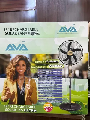 Rechargeable Solar Fan