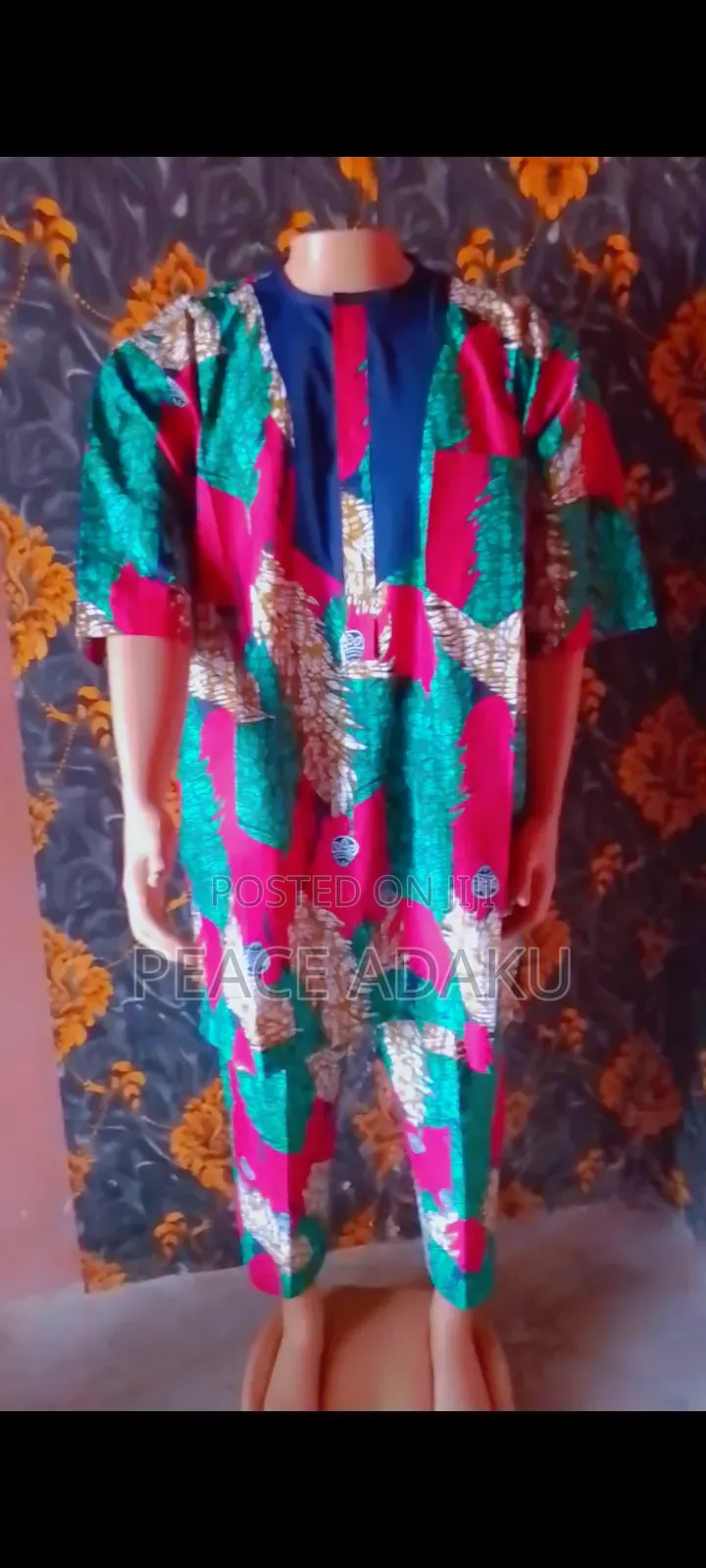 "Men's Native Wear – Quality Patterned Fabric"