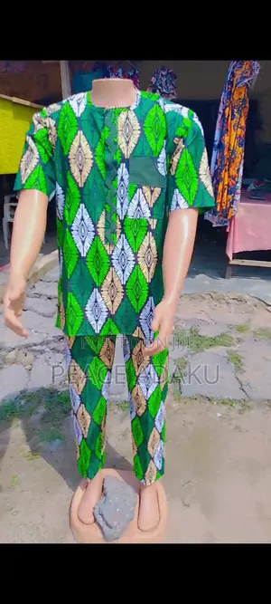 "Men's Native Wear – Quality Patterned Fabric"