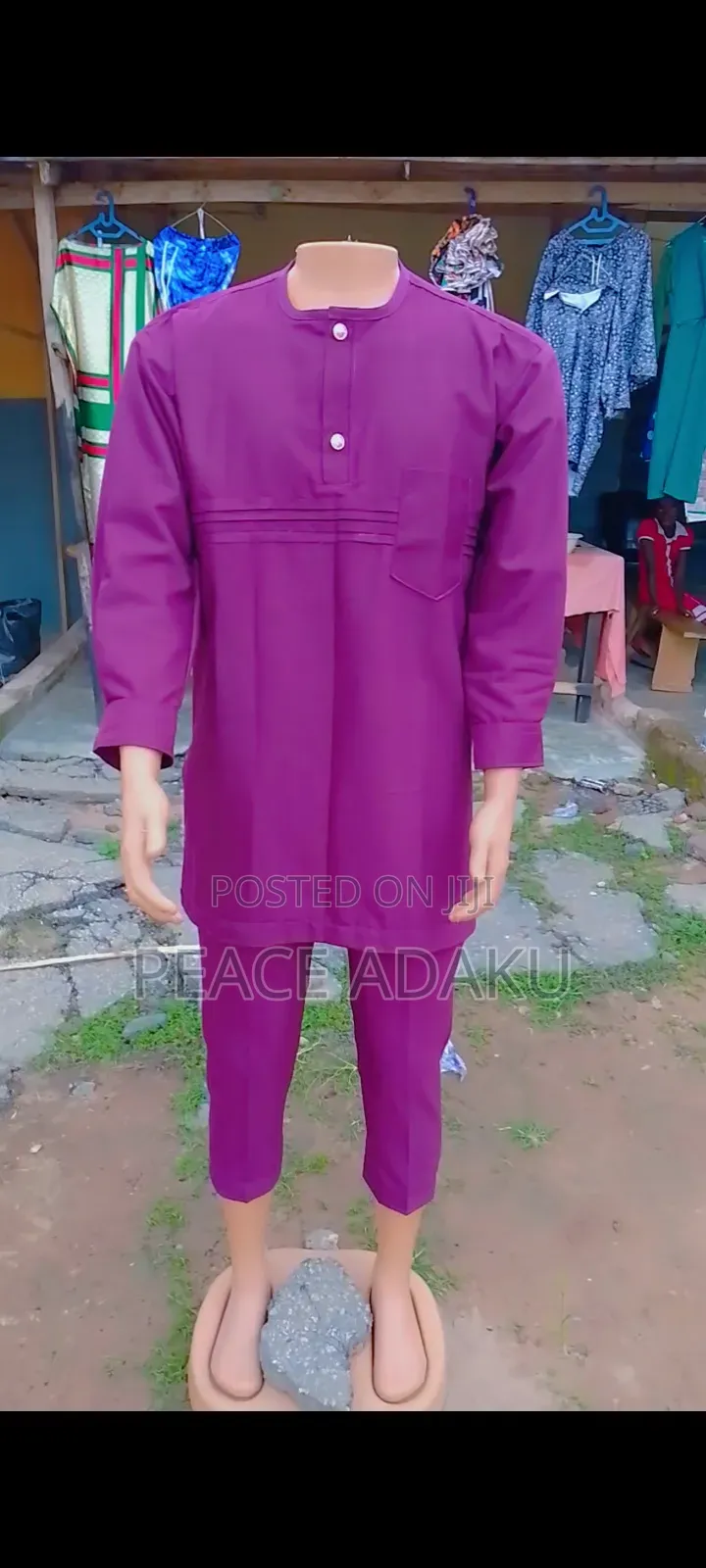 "Men's Native Wear – Quality Patterned Fabric"