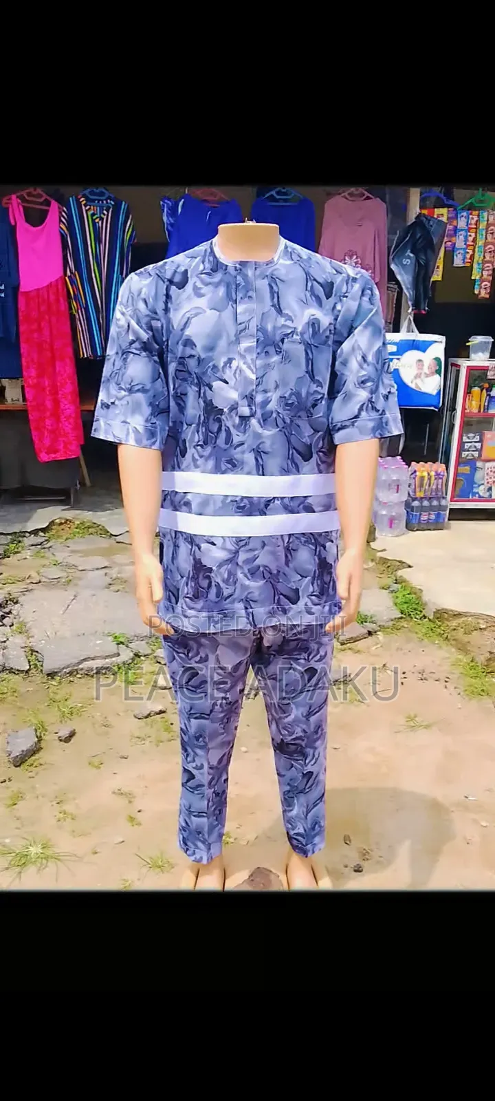 "Men's Native Wear – Quality Patterned Fabric"