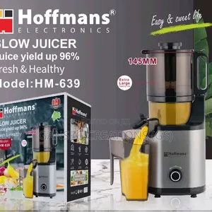 Hoffmans Heavy Duty Slow Juicer (Hm-639) - 400w Extra Large Chute