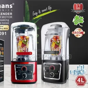 Hoffmans Heavy Comme Soundproof Blender(Hm-2091)5800w Pure Coppermotor