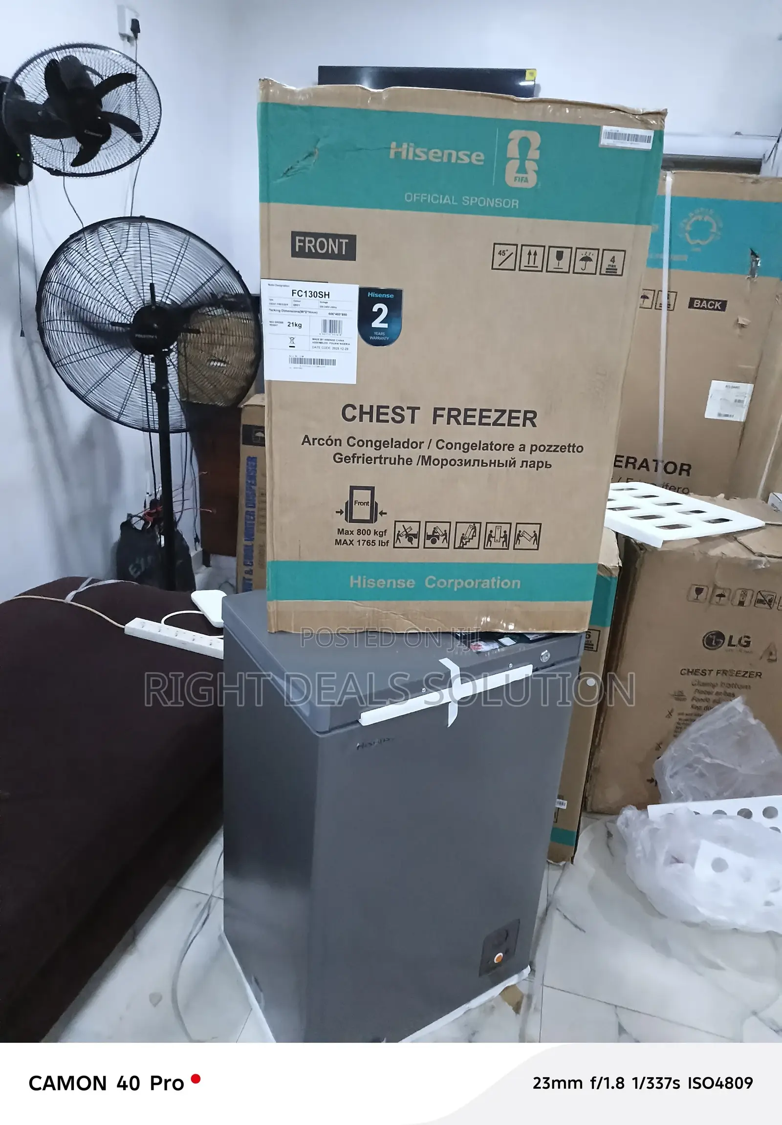Compact Yet Spacious Hisense Chest Freezer