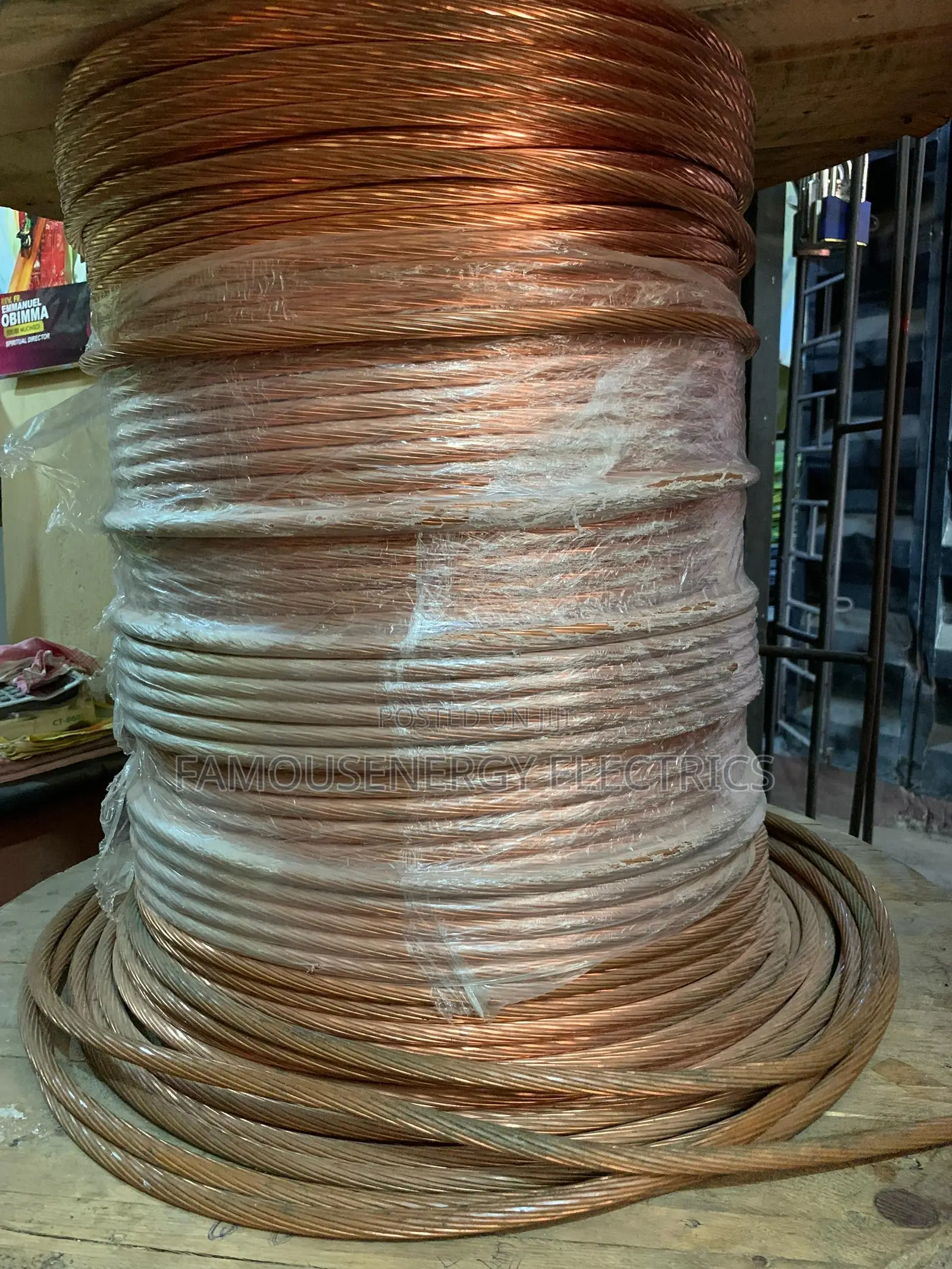 70mm and 50mm Copper Earth Cable