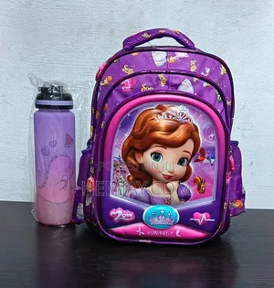 (2in1) Kids Classy School Bag and Water Bottle