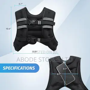 5kg, 8kg,10kg and 15kg Weighted Vest With Phone Holder