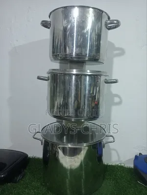 Big Stainless Steel Pot/Set of Pot (Germany Used)