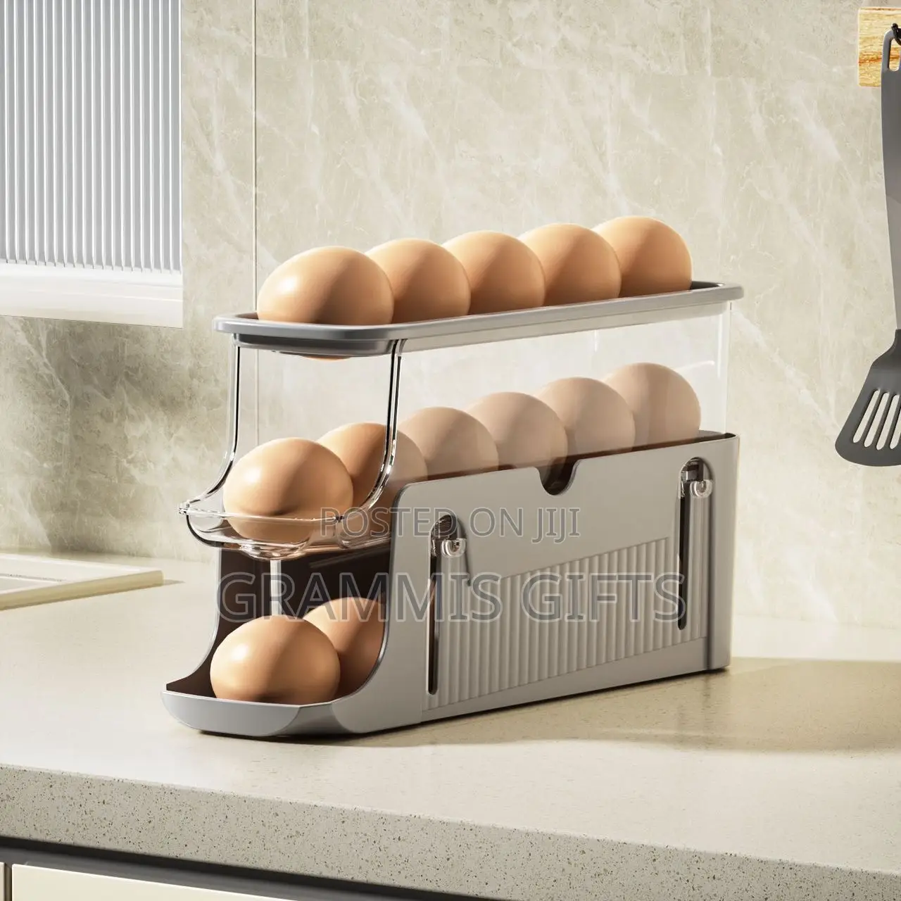 3-Tier Automatic Rolling Egg Holder