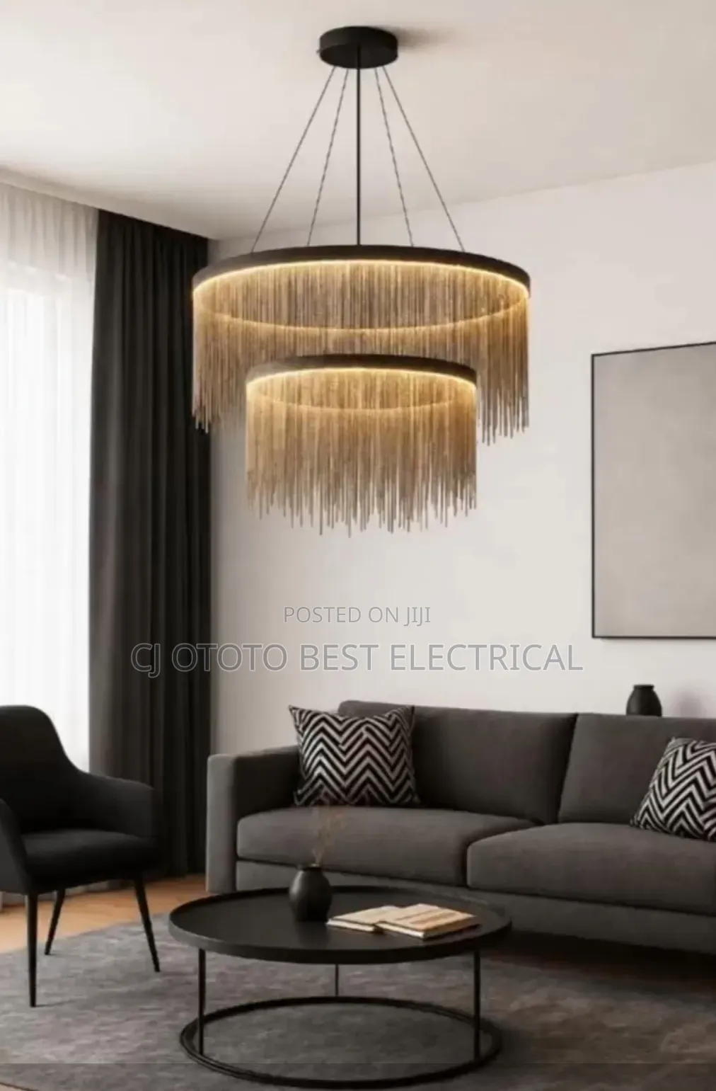 Luxury or Nothing, 2 Step Nordic Hanging Chandelier Light