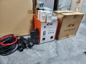 JCNS 1000w Solar Generator With 4 Dc Bulb and Panel