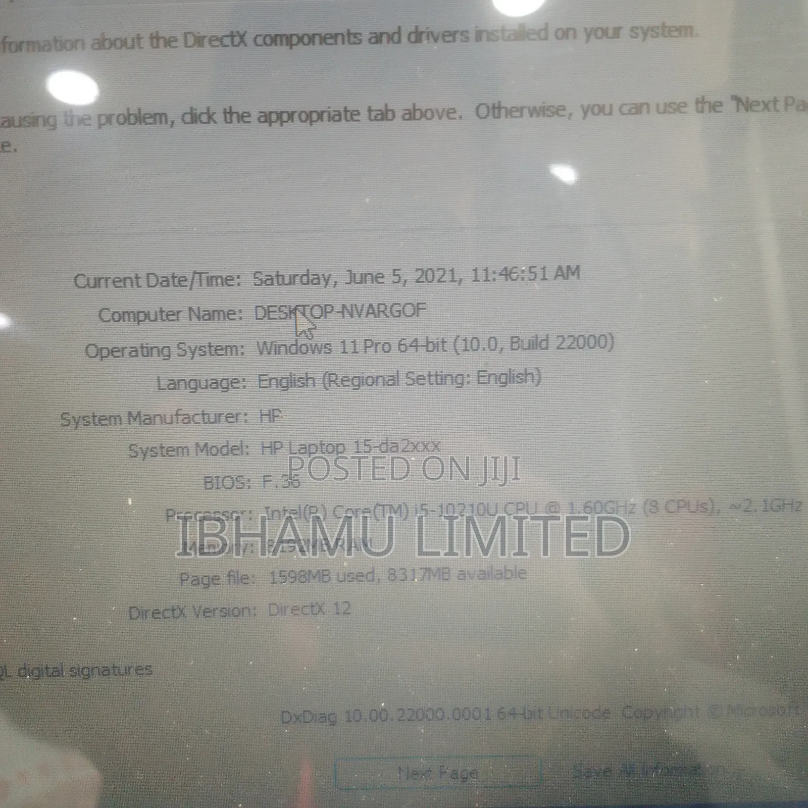 Laptop HP 15 8GB Intel Core i5 SSD 256GB