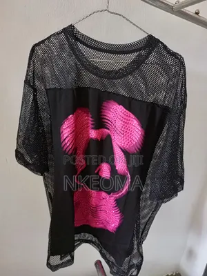 Ladies Black Net Top