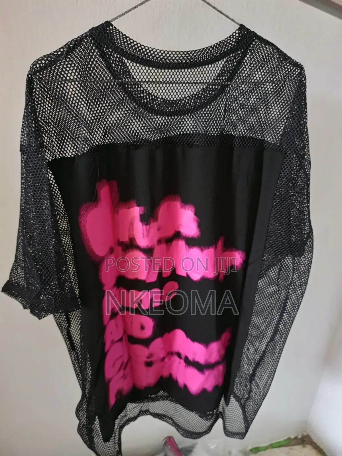 Ladies Black Net Top