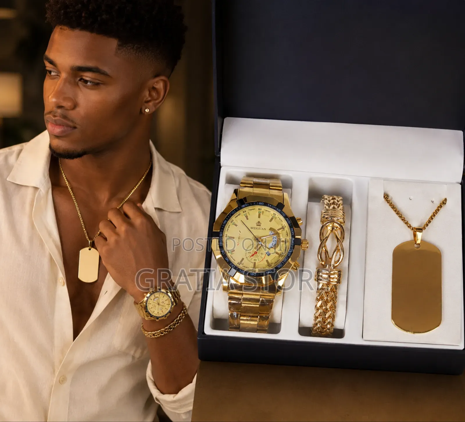 Men Wrist Watch Set