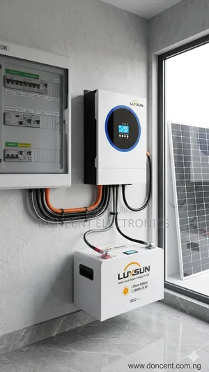 Luxsun 1.2kva Hybrid Inverter And 2.56kwh Lithium Battery Combo
