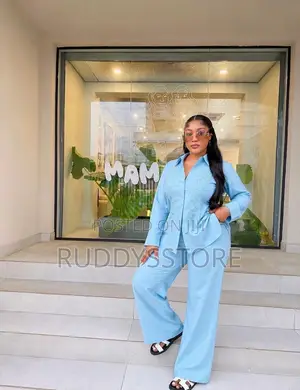 Luxury Beaded Linen Sleeve Co-Ord Set