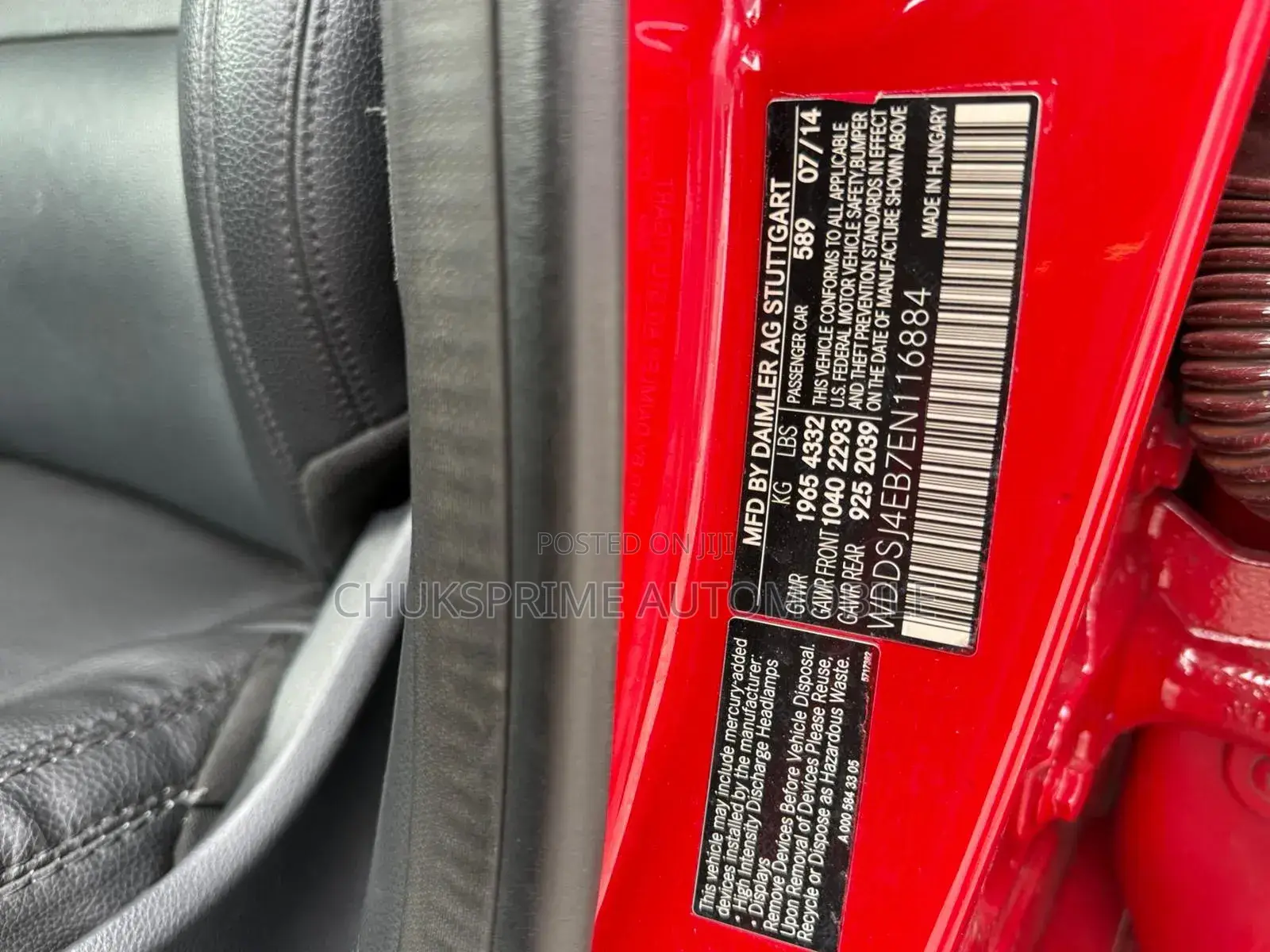 Mercedes-Benz CLA-Class 2015 Red