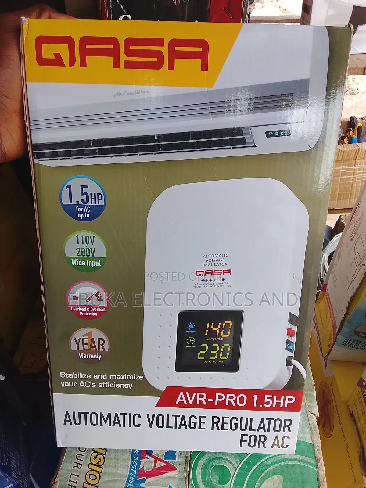 Gasa Automatic Voltage Regulator Stabilizer Is Availablfor Ac Pro 1.5h
