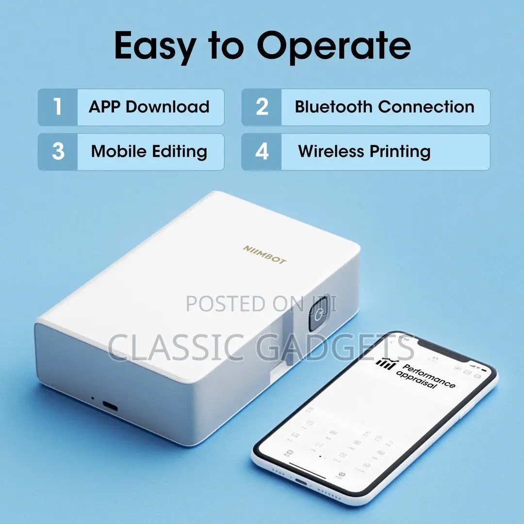 Niimbot N1- 0.5 Inch Thermal Transfer Portable Bluetooth Label Maker