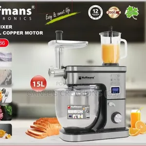 Hoffmans 3-in-1 Industrial 15l Mixer,Blender Meat Grinder (Hm-8086)