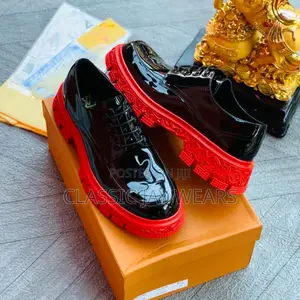 Black Louis Vuitton Lace Up Available 42, 43 Only