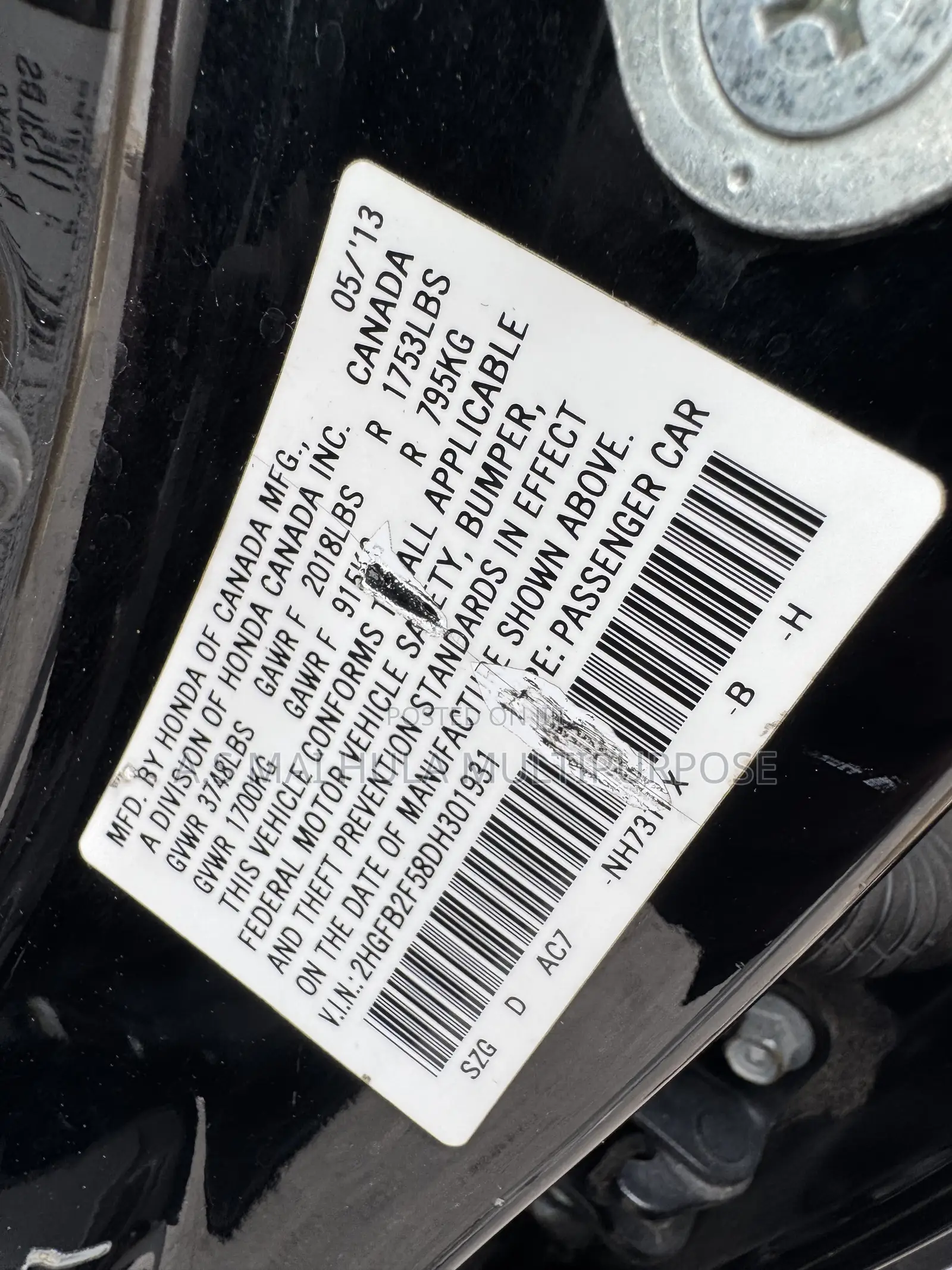 Honda Civic 2013 Black