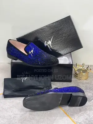 Luxury Blue Color Shoe