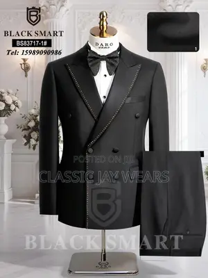 Quality Suit Available in Navy Blue and Black Only