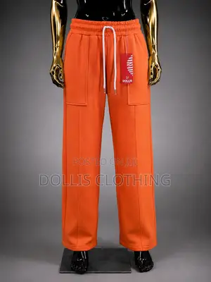 Dollis Premium Sunset Orange Utility Sweatpants