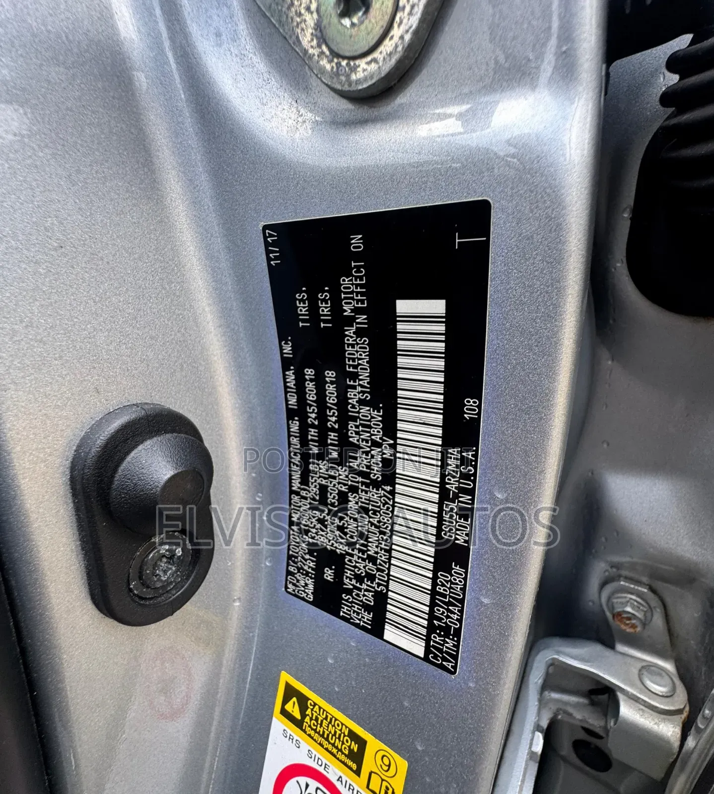 Toyota Highlander 2018 Silver