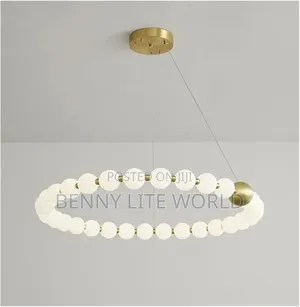 800mm Brass Led Pendant Light Frosted Spherical Ceiling Pendant Light,