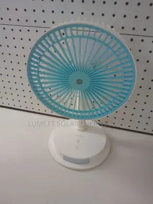 Cheapest Dp-7627 Solar Rechargeable Fan With Led Light and Solar Panel