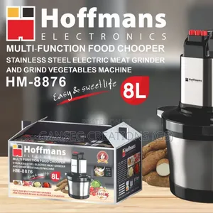 Hoffman Heavy Duty 8litre Yam Pounder Multi Food Chopper(Hm-8876)4800w