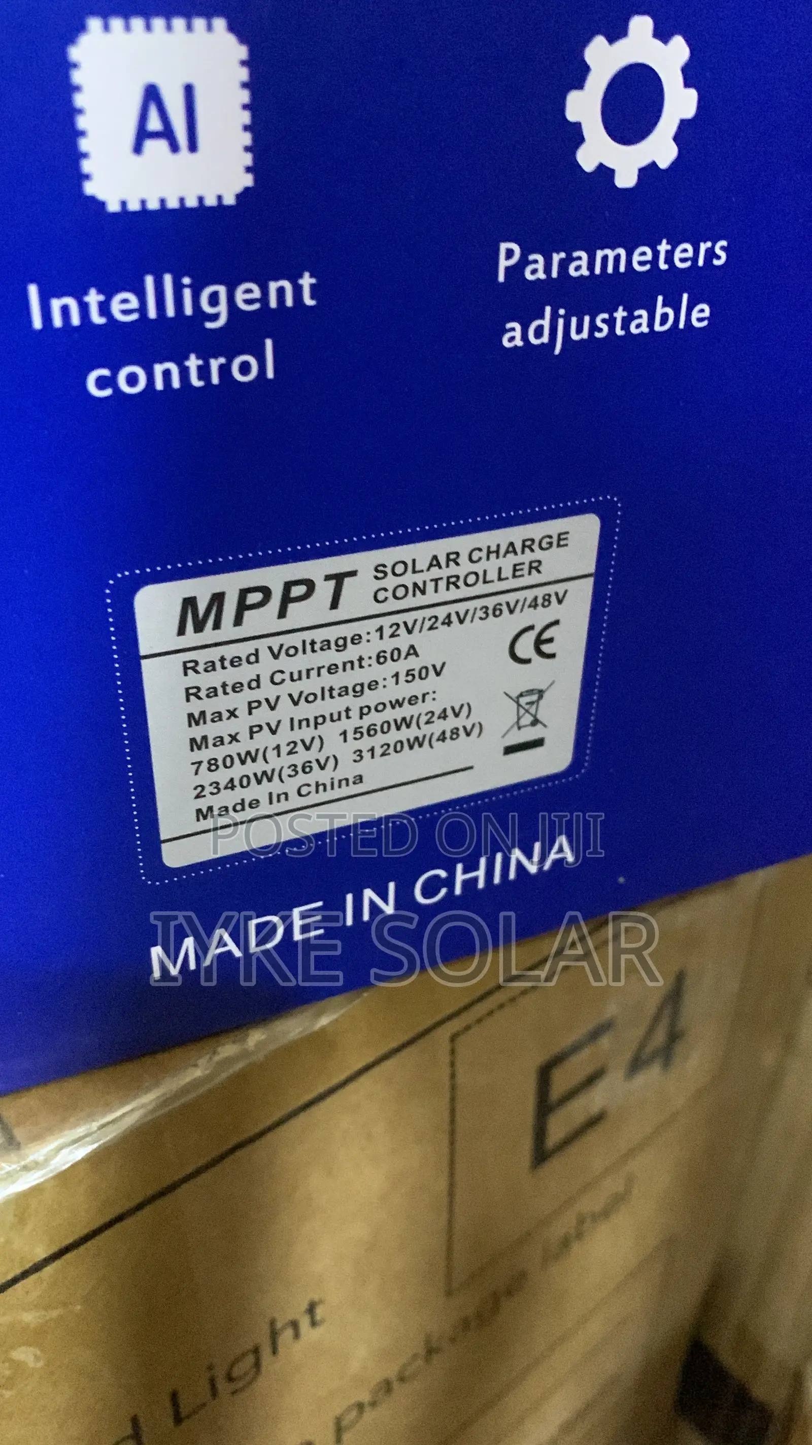 60ams 12v/24v/36v/48v SMS Charger Controller