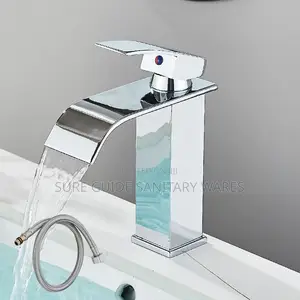 Chrome Waterfall Basin Mixer Tap