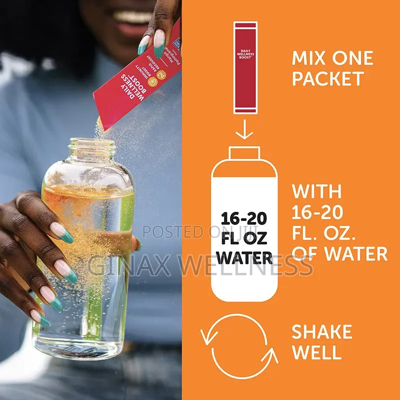 Hydration, Turmeric and Electrolyte Drink Mix With Vitamins C, D, Zinc