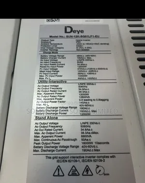 12kva Deye Hybrid Inverter