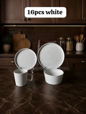 4 Pieces Stoneware Set(White/Black)